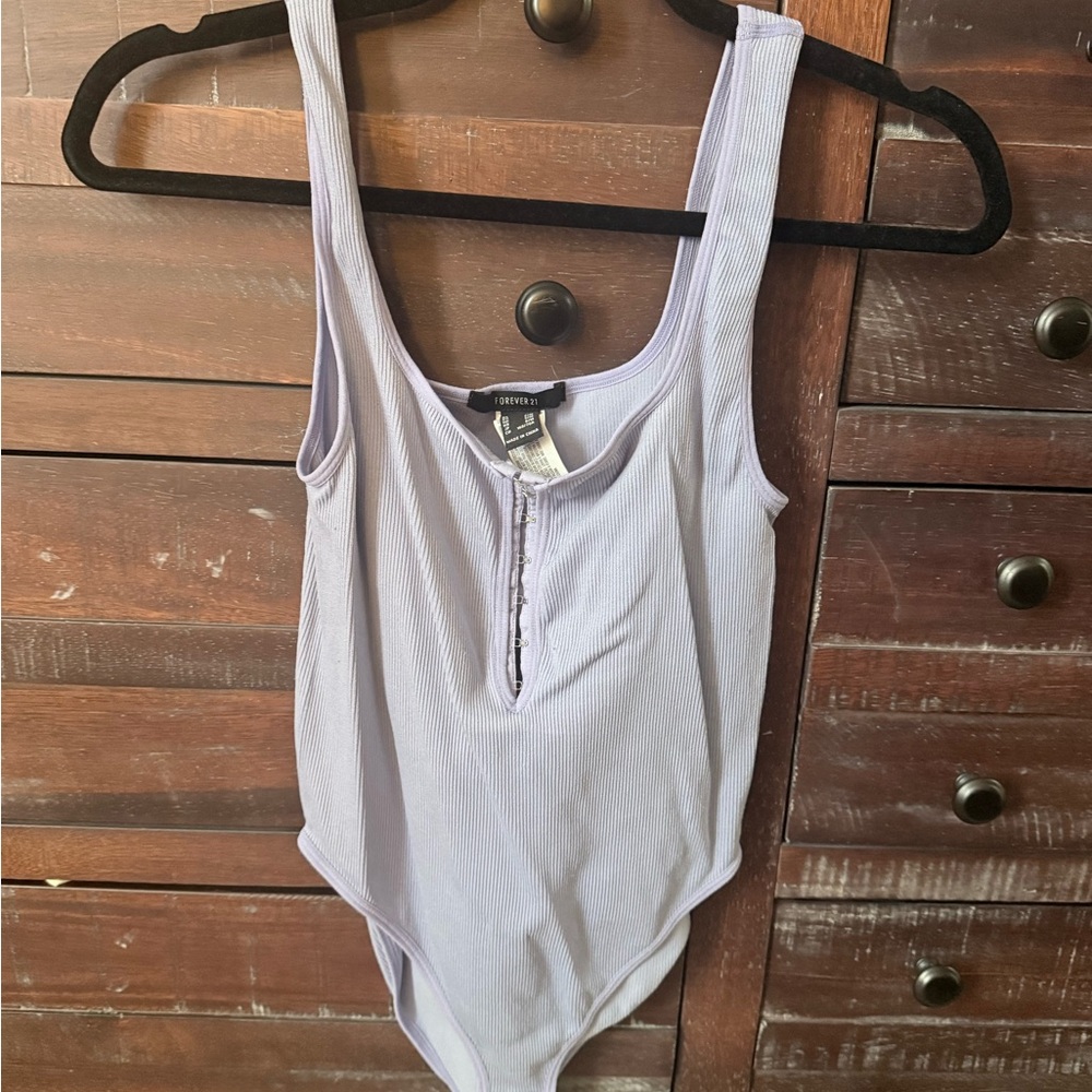 Lavender Ribbed Bodysuit
